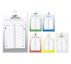 Week omslag kalender Schild bedrukken